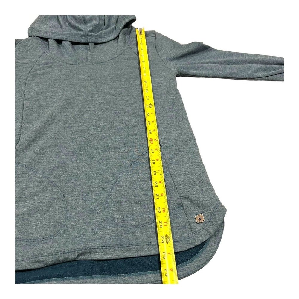 Smartwool Women's Slate Blue Pullover Hoodie Sweater - Picture 9 of 13